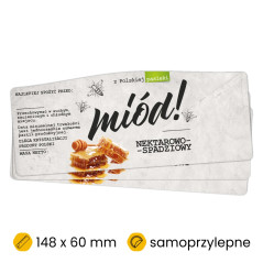 Etykiety na miód nektarowo-spadziowy 100szt.