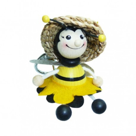 Brelok pszczółka z kapeluszem