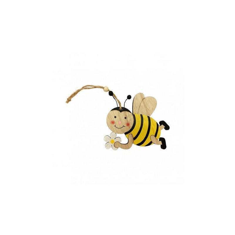 Dekoracja drewniana - latająca pszczoła
