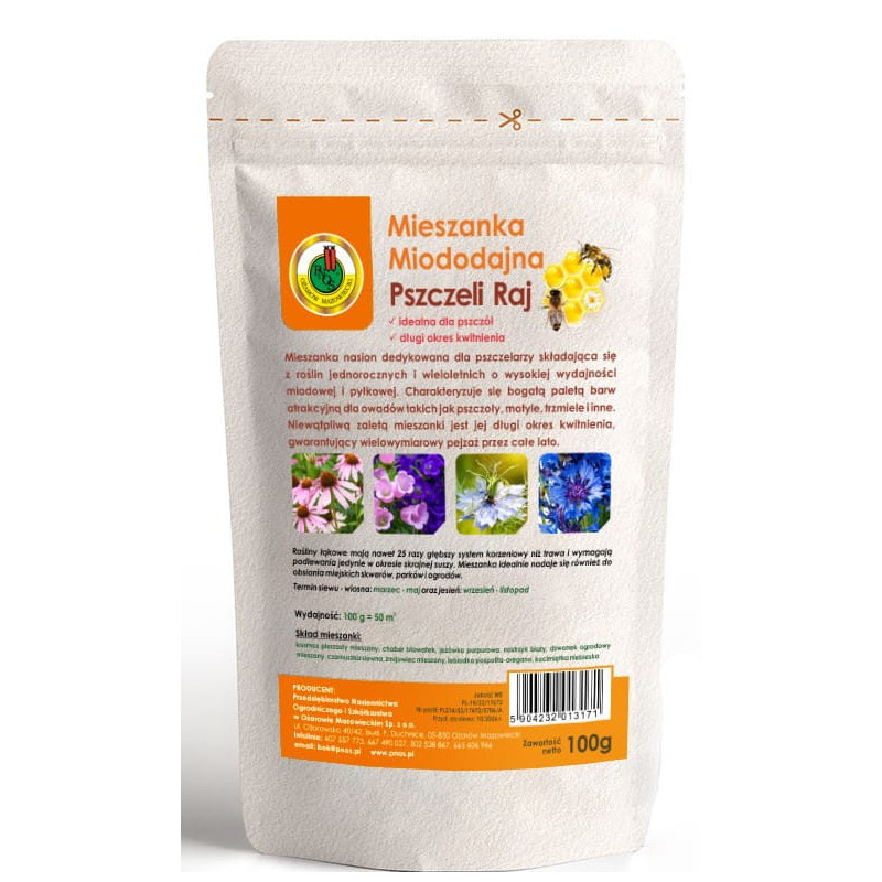 MIESZANKA MIODODAJNA PSZCZELI RAJ 100G MIESZANKA MIODODAJNA PSZCZELI RAJ 100G