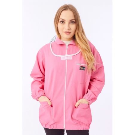 Bluza rozpinana standard - kolor różowy