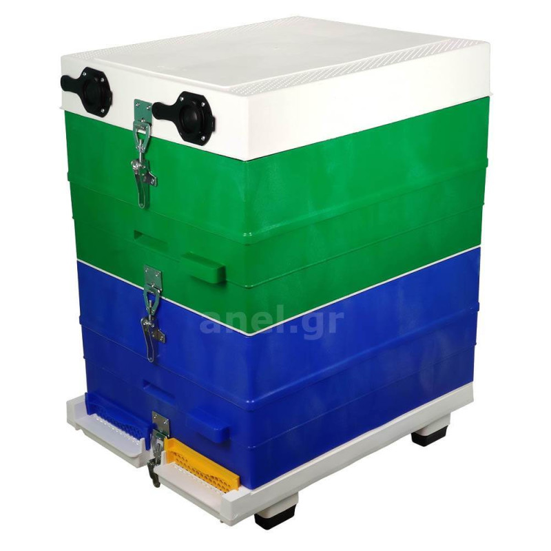 Ul dwa korpusy ANEL z wentylowaną ruchomą dennicą i klamrami Langstroth